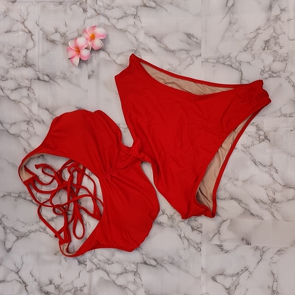 Shade & Shore Women's Braided Monokini size large - Picture 3 of 16